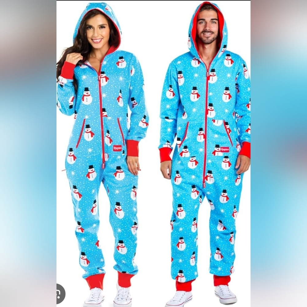 Tipsy Elves Santa Shark Onesie Size Med